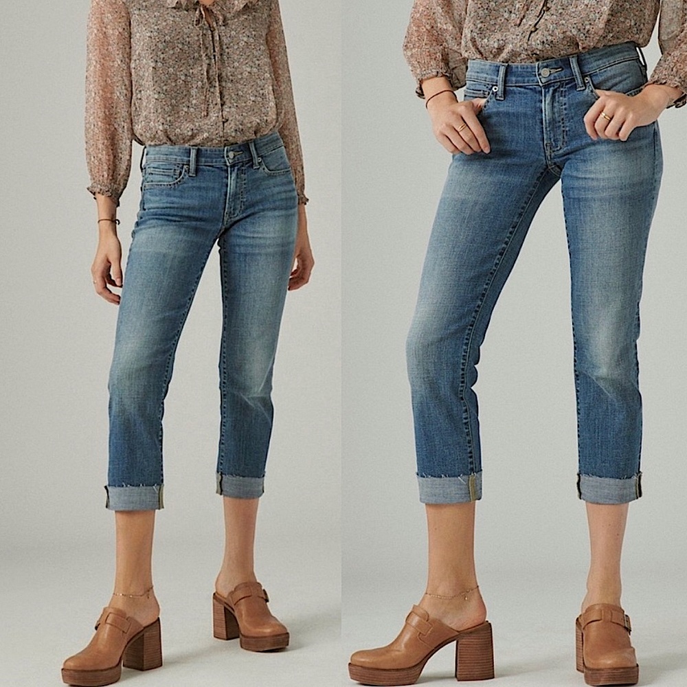 Lucky Brand Sweet Crop Denim Jeans - Picture 1 of 9